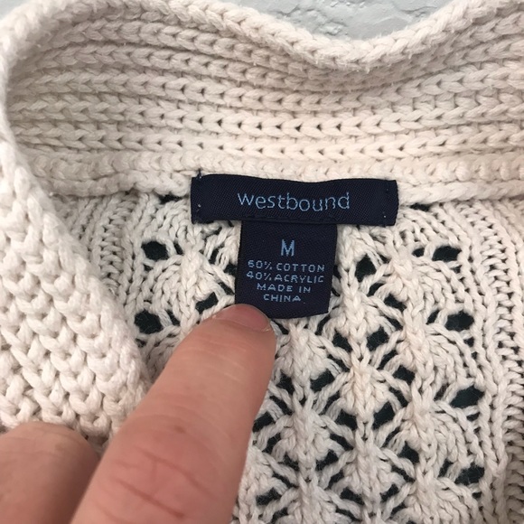 Ladies Button Sweater - Picture 2 of 3